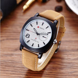 Cool Fashion Watch Brand, Men Students' PU Belt Watches