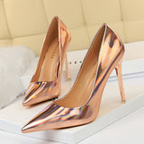 Glossy Patent Leather Heels