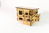 Wooden 3D Stereo Puzzle, Small House Building Assembly Model, DIY Ornaments