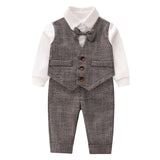 Baby Gentleman's Clothing, Bow Tie Romper Dress