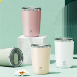 350ml Automatic Self Stirring Mug, Coffee Milk Juice Mixing Jug, Electric Stainless Steel Lazy Rotating Jar, Magnetic Stirring Cup