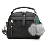 Hair ball pendant shoulder bag for her