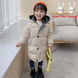 Kids' Heavy Winter Puffer Jacket – Cozy Hooded Outerwear for Children