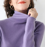 Women’s Pure Cashmere Turtleneck Knit Sweater