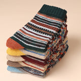 Retro Thick Line Stockings, Autumn and Winter Warm Tibetan Style