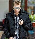 Men’s Hooded Cotton Jacket, Thick Winter Wear in Korean Style