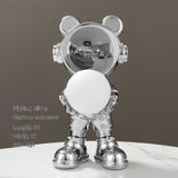 Desktop Space Bear Decoration, Moon Night Light Home Decor