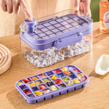 Easy Release Silicone Ice Press Tray – Single & Double Layer Square Cube Mold