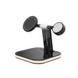 Compatible with Apple, 3 in 1 Magnetic Wireless Charger, 15W Magsafe Charging Station