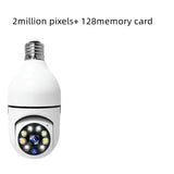 1080P WiFi Bulb Camera with 4× Zoom – E27 Home 5G WiFi Security & Alarm Monitor