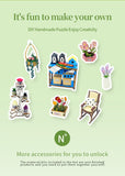 English Version DIY Hand-pasted Cottage Assembled Garden House Model Ornaments