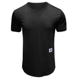 Men’s Solid Color Sports T-shirt – Loose Fit, Short Sleeve Casual Tee