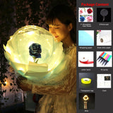 LED Luminous Balloon Rose Bouquet, Transparent Bobo Ball Rose