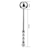 Stainless Steel Butt Plug, Hand Tapping Jewel