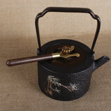Iron Kettle Fork with Ebony Handle – Tea Ceremony Anti-scalding Copper Kettle Lifter
