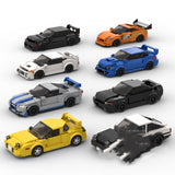Modular Sports Car, Assembled Building Blocks Model