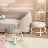 Universal-wheel Household Acrylic Caster, Portable Seating Stool