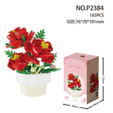 Potted Building Blocks, Assembled with Micro Particles, Toy Decoration Accessories