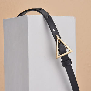 Triangle Buckle Thin Belt Fashion for Hundred Matching Jeans