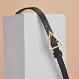 Triangle Buckle Thin Belt Fashion for Hundred Matching Jeans
