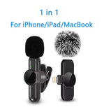 K3 Wireless Collar Clip Live Mini Interview Sound Recording Microphone