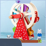 Wooden Animal Hand Ferris Wheel, Early Childhood, Educational Toys