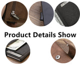 Retro PU Coin Purse Aluminum Alloy Wallet Men's RFID Anti-theft Metal Card Holder