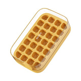 Press-down Silicone Ice Tray – One-touch Release Freezer Cube Maker for Home Use