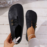 INS Square Toe Slip-on Sandals, Summer Fashion Soft Flat Shoes for Women