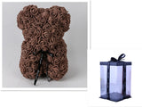 Valentine's Day Gift Rose Bear, Eternal Flower Rose Teddy Bear, PE Foam Toy for New Year's Eve