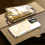 Double-sided Magnetic Glass Mobile Phone Case, Full Body Protection