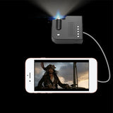 Mini Portable Media Player Projector, 1080P Home Family-led Children's Small Mobile Phone Projector