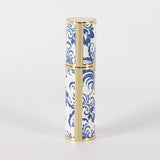 Blue and White Porcelain Vintage Perfume Sub-bottles, PU Leather Glass Bottle