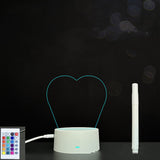 3D Acrylic Handwriting Message Board LED Light, Creative Note Lamp