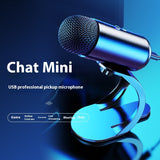 Karaoke Live Desktop Computer USB Wired Microphone