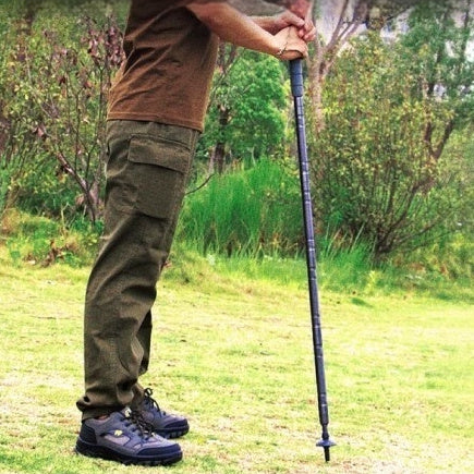 Outdoor Alpenstock Folding Multifunctional Self-defense Stick