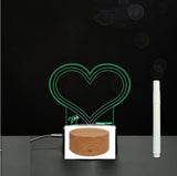 3D Acrylic Handwriting Message Board LED Light, Creative Note Lamp