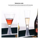 Creative Electroplated Golden Red Wine Glass Model – Decorative Cocktail Room Ornament