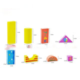 Large Wooden Educational Building Blocks Set