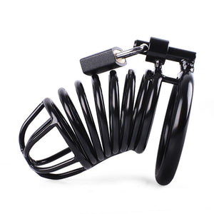 Metal Men's Chastity Lock, Catheter Device, Bird Cage