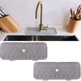 Kitchen Silicone  Faucet Absorbent Mat, Sink Splash Guard, Silicone Faucet Splash Catcher Countertop Protector
