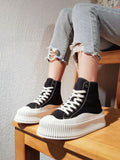 Thick-soled High-top Casual Shoes