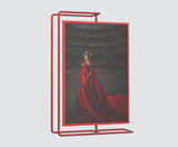 Double-sided Rotatable Metal Photo Frame Stand