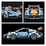 Block Building Racing Sports Car, Car DIY Assembly Model, Assembling Combined Toys Gifts