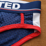 Men's Sexy Low Waist Breathable Ice Silk Mesh Comfortable Fashion Trendy Briefs (Pack of 2)
