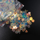Fashion Blonde Symphony, Epoxy Material, Nail Glitter