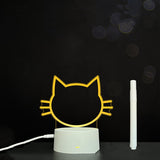 3D Acrylic Handwriting Message Board LED Light, Creative Note Lamp