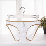 Ultra-thin Men's Mesh Gold-trimmed Briefs (Pack of 2)