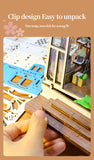 English Version DIY Hand-pasted Cottage Assembled Garden House Model Ornaments