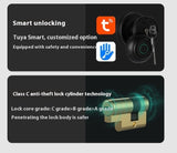 Smart Round Door Lock with Fingerprint Access